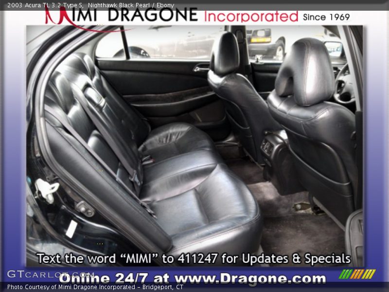 Nighthawk Black Pearl / Ebony 2003 Acura TL 3.2 Type S