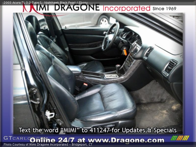 Nighthawk Black Pearl / Ebony 2003 Acura TL 3.2 Type S