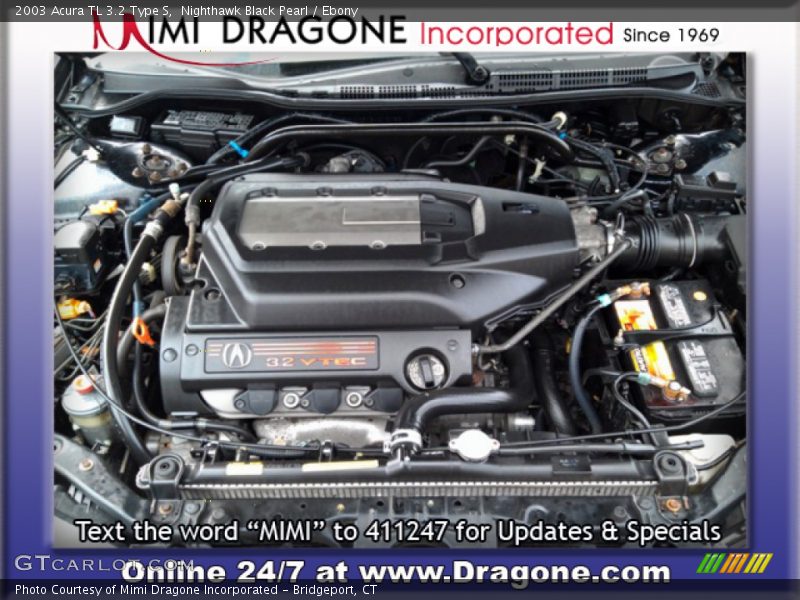 Nighthawk Black Pearl / Ebony 2003 Acura TL 3.2 Type S