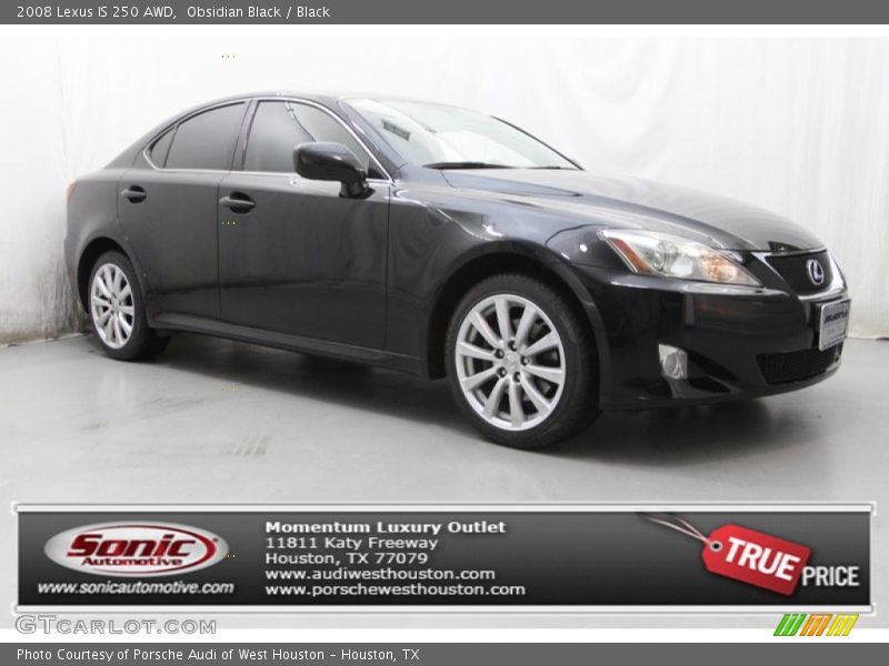 Obsidian Black / Black 2008 Lexus IS 250 AWD