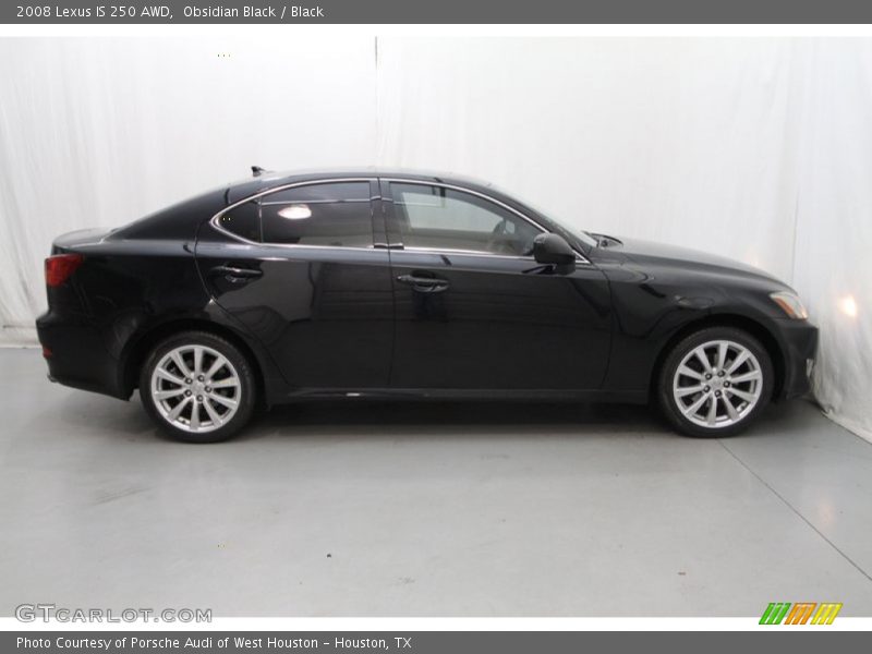 Obsidian Black / Black 2008 Lexus IS 250 AWD