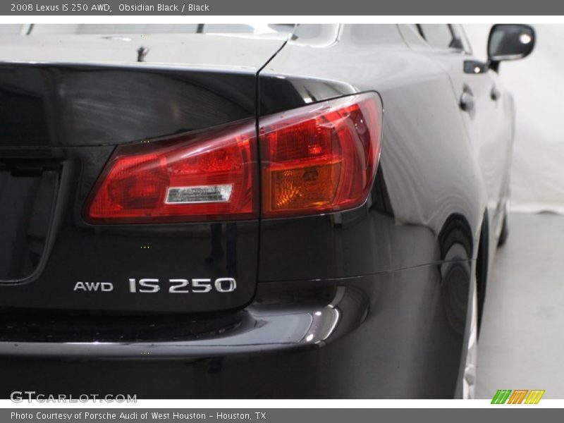 Obsidian Black / Black 2008 Lexus IS 250 AWD