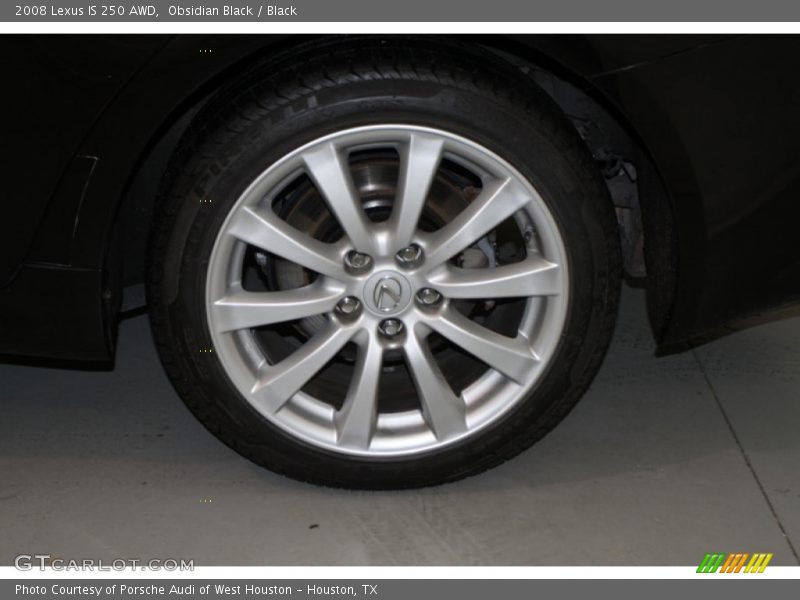 Obsidian Black / Black 2008 Lexus IS 250 AWD