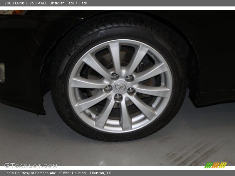 Obsidian Black / Black 2008 Lexus IS 250 AWD