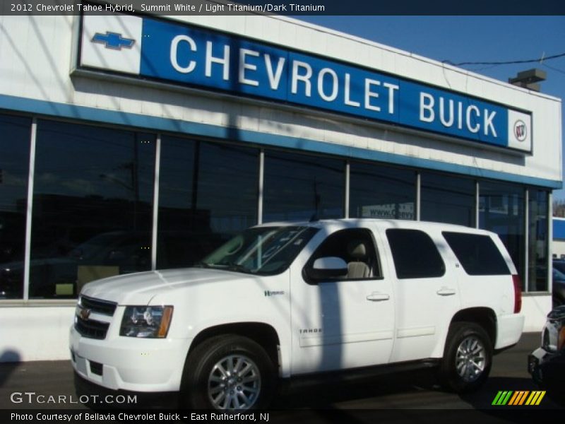 Summit White / Light Titanium/Dark Titanium 2012 Chevrolet Tahoe Hybrid