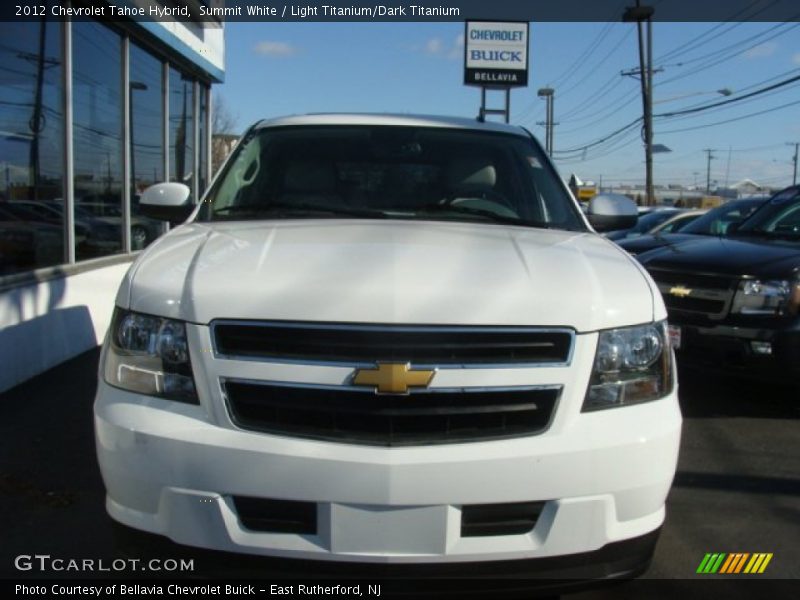 Summit White / Light Titanium/Dark Titanium 2012 Chevrolet Tahoe Hybrid