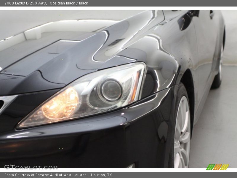 Obsidian Black / Black 2008 Lexus IS 250 AWD