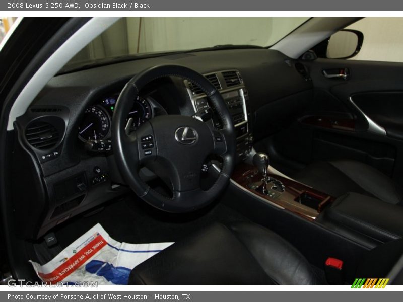 Obsidian Black / Black 2008 Lexus IS 250 AWD