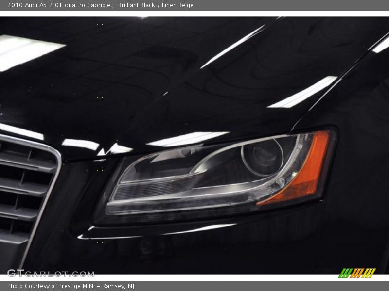 Brilliant Black / Linen Beige 2010 Audi A5 2.0T quattro Cabriolet