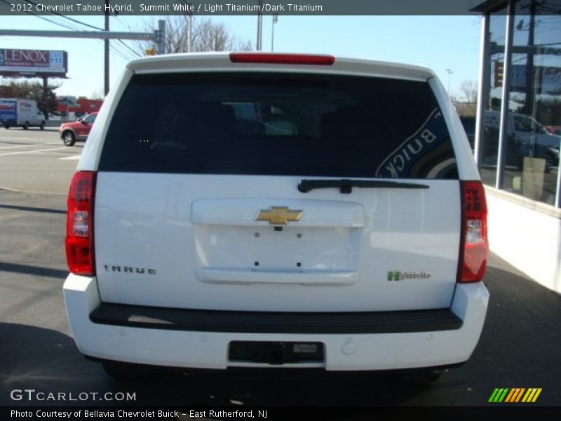Summit White / Light Titanium/Dark Titanium 2012 Chevrolet Tahoe Hybrid