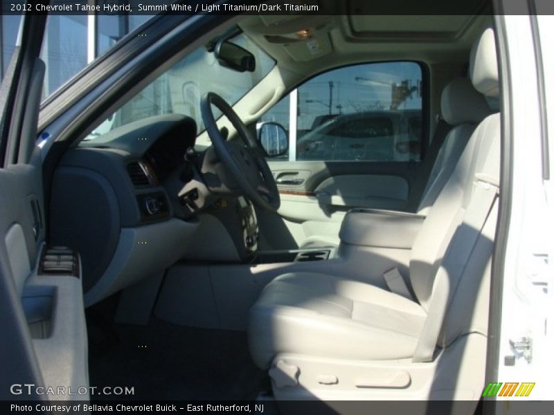 Summit White / Light Titanium/Dark Titanium 2012 Chevrolet Tahoe Hybrid