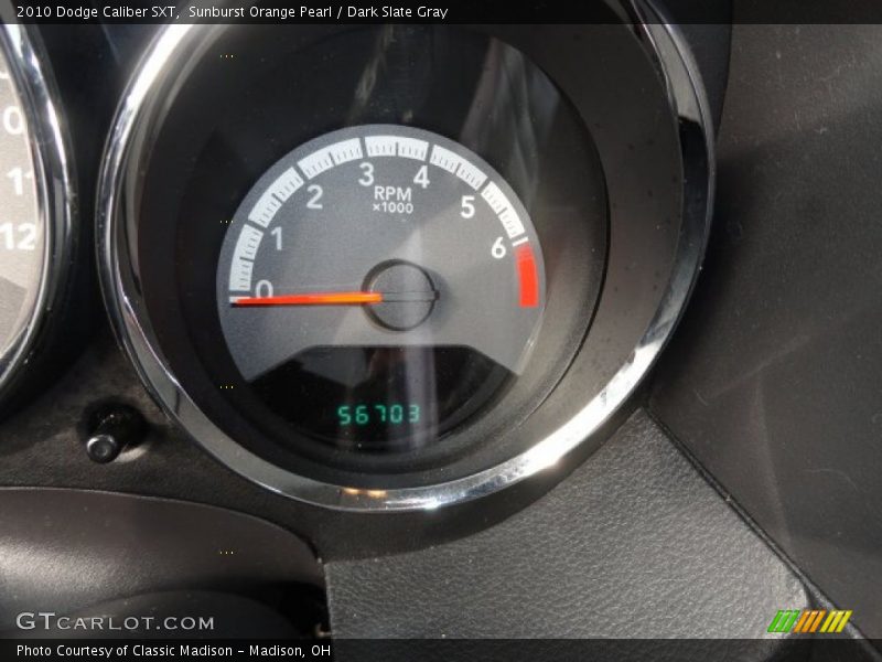 Sunburst Orange Pearl / Dark Slate Gray 2010 Dodge Caliber SXT