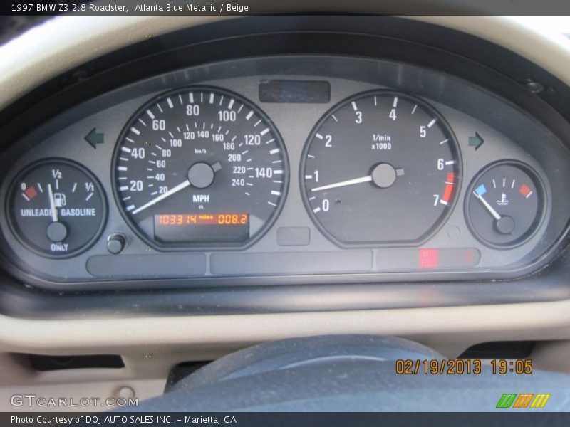  1997 Z3 2.8 Roadster 2.8 Roadster Gauges