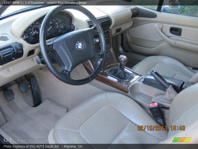 Beige Interior - 1997 Z3 2.8 Roadster 