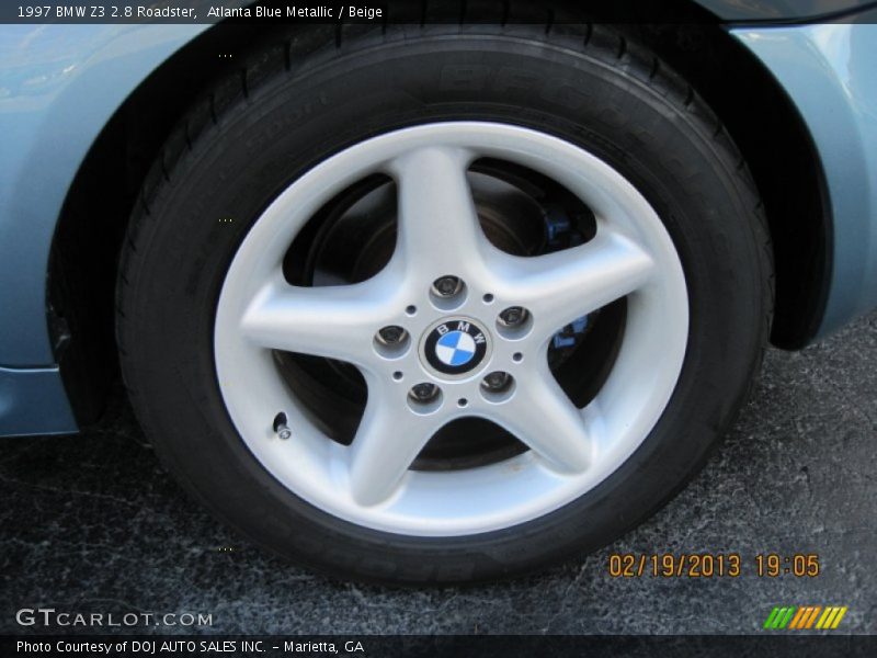 Atlanta Blue Metallic / Beige 1997 BMW Z3 2.8 Roadster