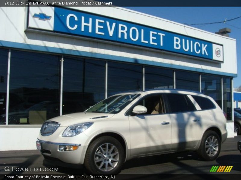 White Diamond Tricoat / Cashmere 2012 Buick Enclave AWD