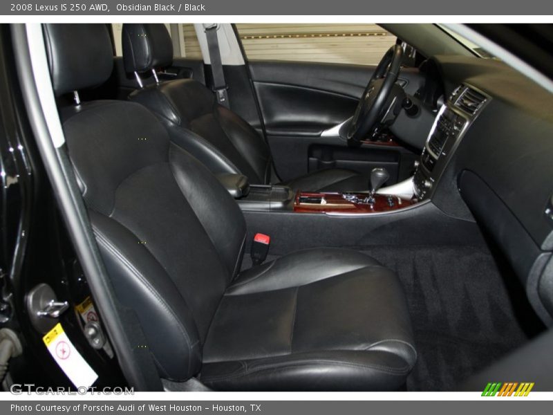 Obsidian Black / Black 2008 Lexus IS 250 AWD