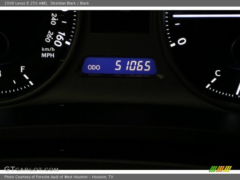 Obsidian Black / Black 2008 Lexus IS 250 AWD