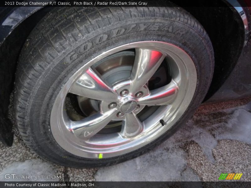 Pitch Black / Radar Red/Dark Slate Gray 2013 Dodge Challenger R/T Classic