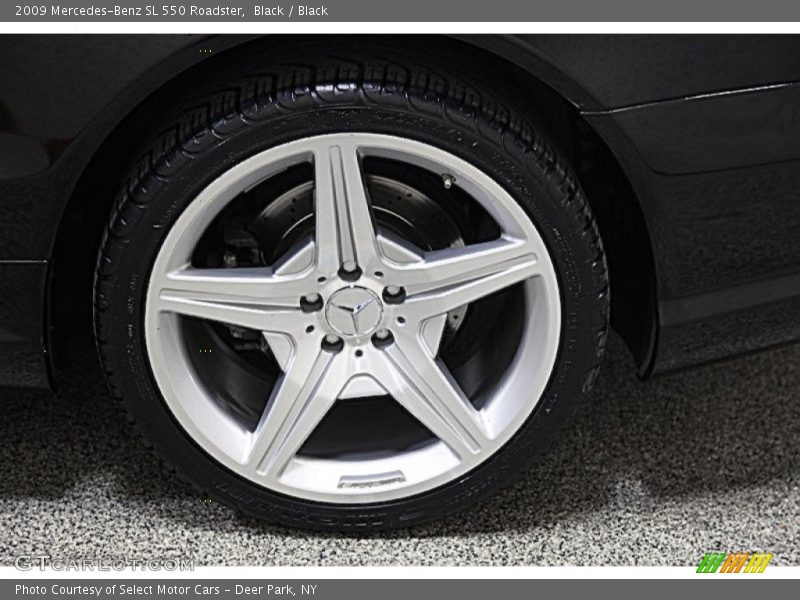Black / Black 2009 Mercedes-Benz SL 550 Roadster