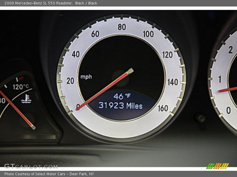 Black / Black 2009 Mercedes-Benz SL 550 Roadster