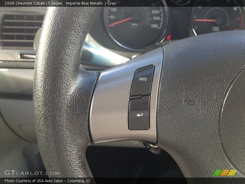 Imperial Blue Metallic / Gray 2008 Chevrolet Cobalt LT Sedan