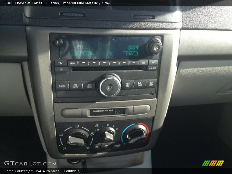 Imperial Blue Metallic / Gray 2008 Chevrolet Cobalt LT Sedan