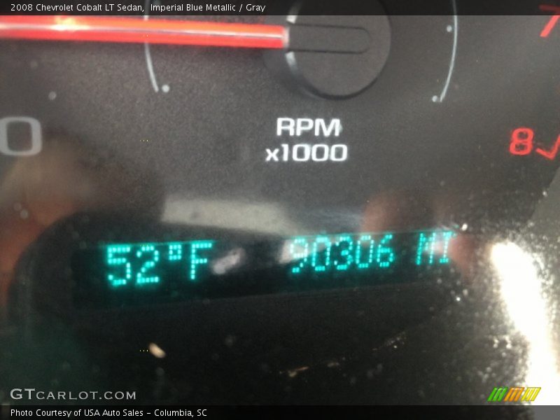 Imperial Blue Metallic / Gray 2008 Chevrolet Cobalt LT Sedan