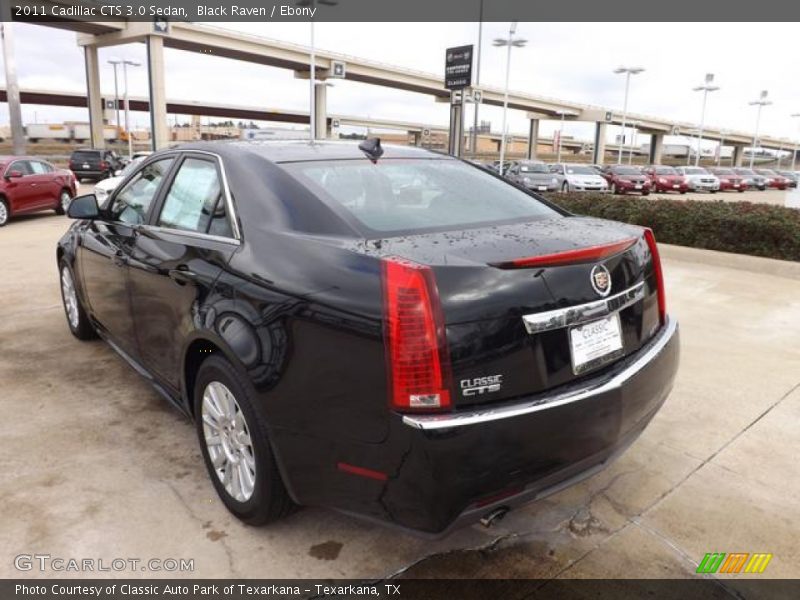 Black Raven / Ebony 2011 Cadillac CTS 3.0 Sedan