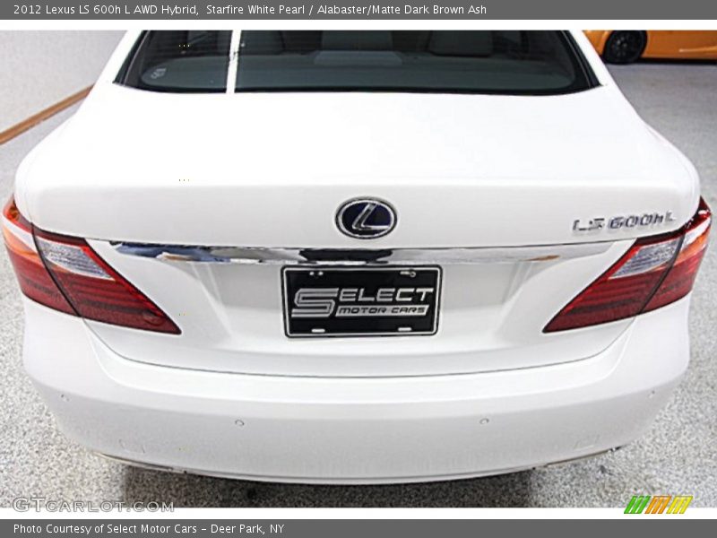 Starfire White Pearl / Alabaster/Matte Dark Brown Ash 2012 Lexus LS 600h L AWD Hybrid