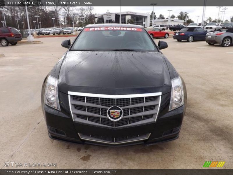 Black Raven / Ebony 2011 Cadillac CTS 3.0 Sedan