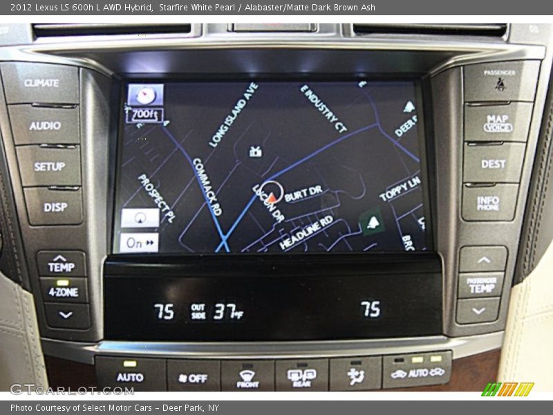 Navigation of 2012 LS 600h L AWD Hybrid