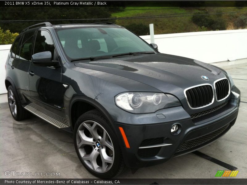 Platinum Gray Metallic / Black 2011 BMW X5 xDrive 35i