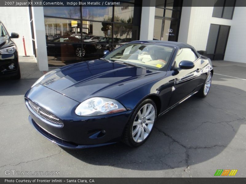 Indigo Blue Metallic / Caramel 2007 Jaguar XK XK8 Convertible