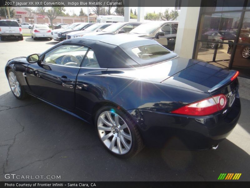 Indigo Blue Metallic / Caramel 2007 Jaguar XK XK8 Convertible