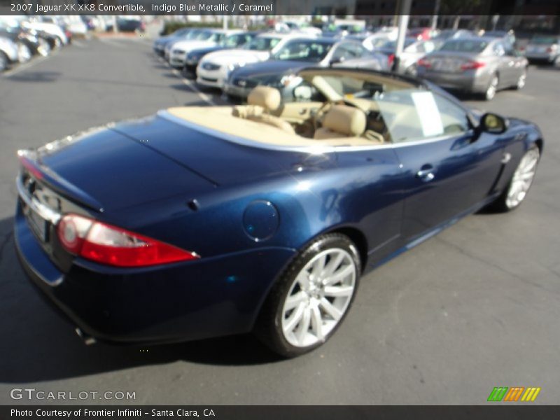 Indigo Blue Metallic / Caramel 2007 Jaguar XK XK8 Convertible