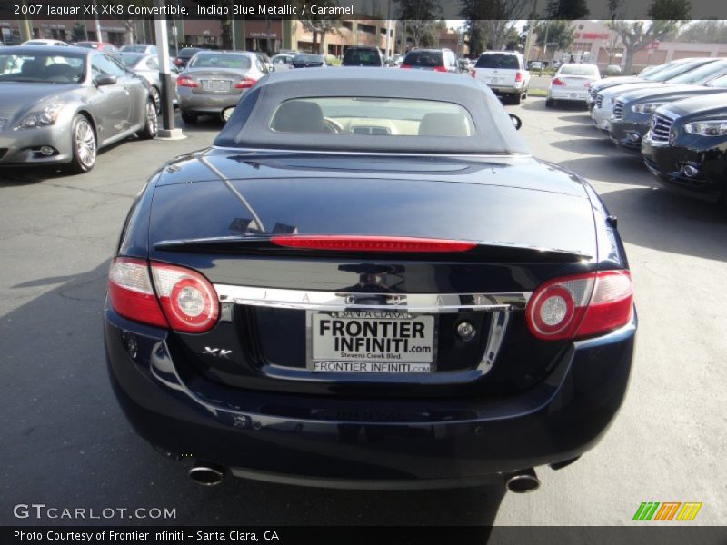 Indigo Blue Metallic / Caramel 2007 Jaguar XK XK8 Convertible