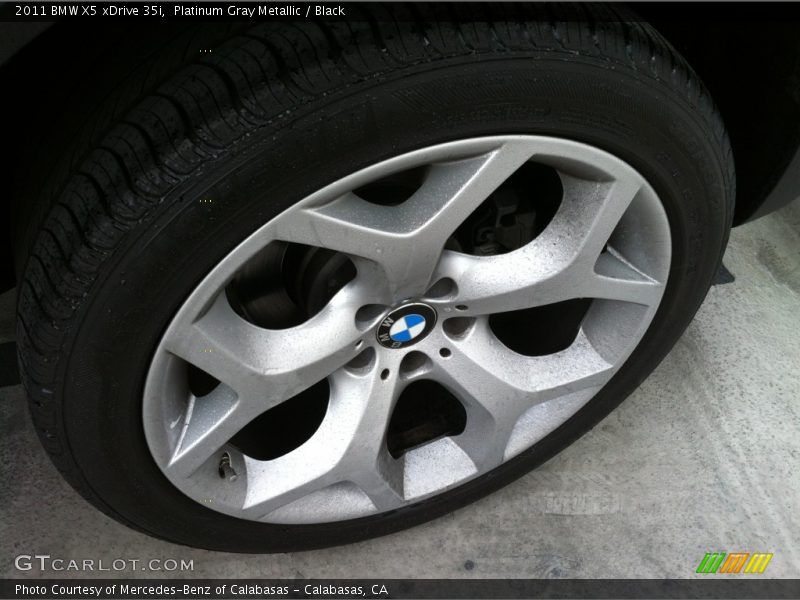 Platinum Gray Metallic / Black 2011 BMW X5 xDrive 35i