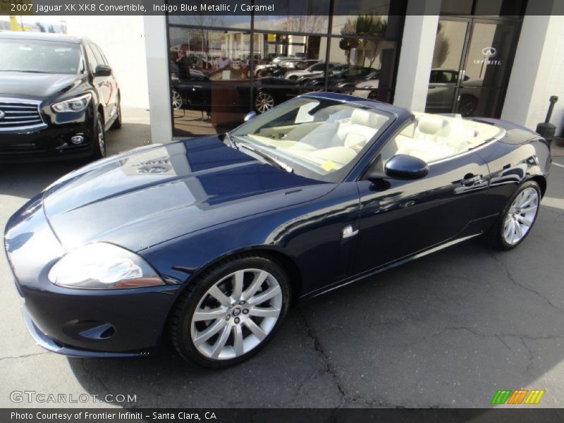 Indigo Blue Metallic / Caramel 2007 Jaguar XK XK8 Convertible