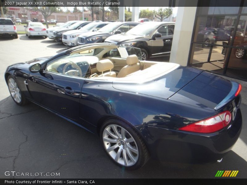 Indigo Blue Metallic / Caramel 2007 Jaguar XK XK8 Convertible