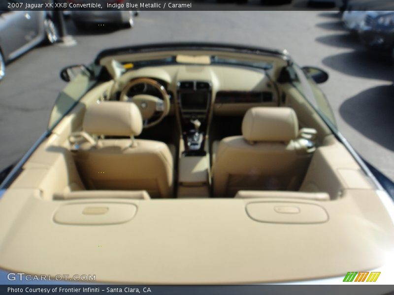 Indigo Blue Metallic / Caramel 2007 Jaguar XK XK8 Convertible