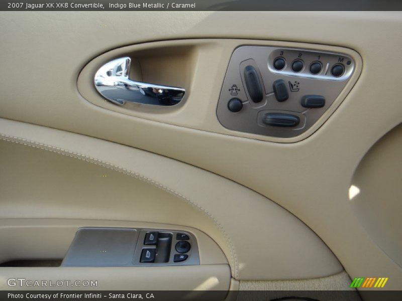 Indigo Blue Metallic / Caramel 2007 Jaguar XK XK8 Convertible