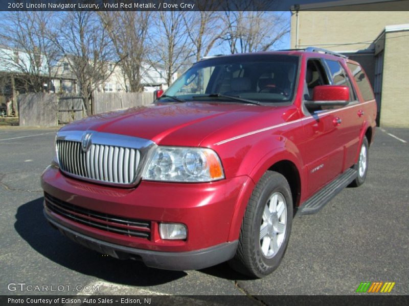 Vivid Red Metallic / Dove Grey 2005 Lincoln Navigator Luxury