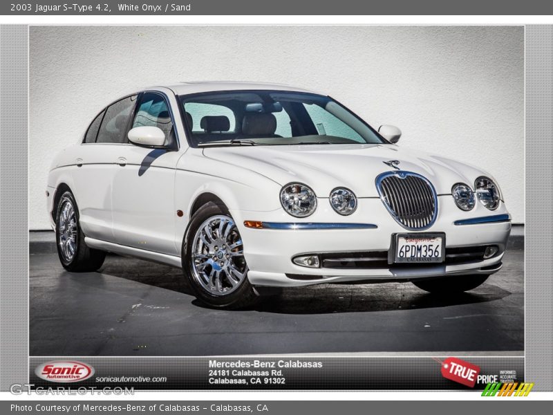 White Onyx / Sand 2003 Jaguar S-Type 4.2