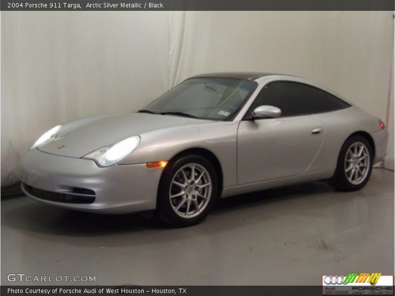 Arctic Silver Metallic / Black 2004 Porsche 911 Targa
