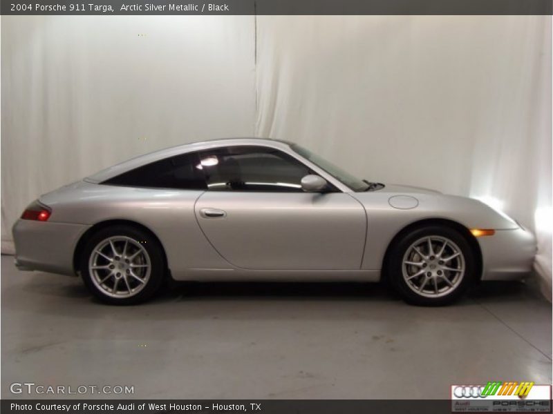 Arctic Silver Metallic / Black 2004 Porsche 911 Targa
