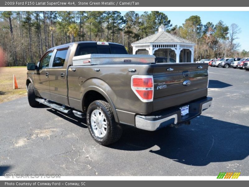 Stone Green Metallic / Camel/Tan 2009 Ford F150 Lariat SuperCrew 4x4