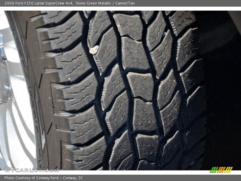 Stone Green Metallic / Camel/Tan 2009 Ford F150 Lariat SuperCrew 4x4