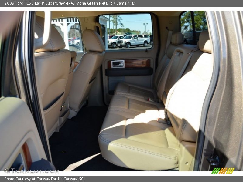 Stone Green Metallic / Camel/Tan 2009 Ford F150 Lariat SuperCrew 4x4
