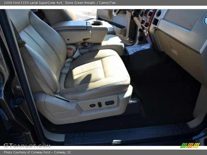 Stone Green Metallic / Camel/Tan 2009 Ford F150 Lariat SuperCrew 4x4